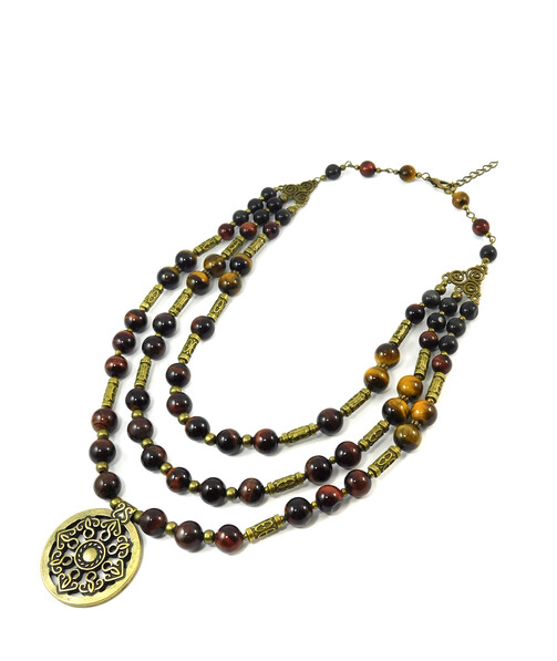 Necklace "Field", Bull's eye