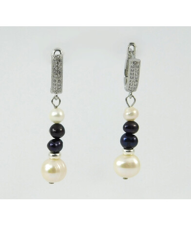 Earrings "Caitlin" Pearls