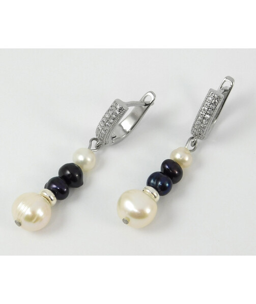 Earrings "Caitlin" Pearls