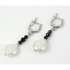 Earrings &quot;Prima Donna&quot; Pearls, Sapphire, Tourmaline