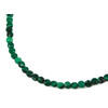 Exclusive Malachite necklace, silver