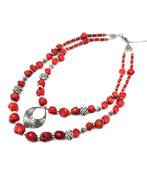 Necklace "Abigail" Coral