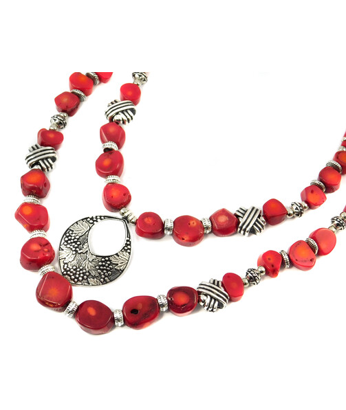 Necklace "Abigail" Coral