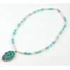 Necklace &quot;Atlantis&quot; Amazonite, Adular, silver