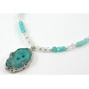 Necklace &quot;Atlantis&quot; Amazonite, Adular, silver