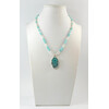 Necklace &quot;Atlantis&quot; Amazonite, Adular, silver