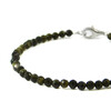 Exclusive Obsidian bracelet, silver