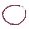 Exclusive ruby ​​bracelet, silver