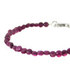 Exclusive ruby ​​bracelet, silver