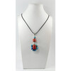 Exclusive pendant Coral, Turquoise, Aquamarine