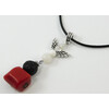 Exclusive pendant Coral, Adular, Lava