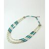 Necklace &quot;Beatrice&quot; Coral, Turquoise