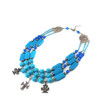 Necklace &quot;Daryna&quot; Cat&#039;s eye, Turquoise