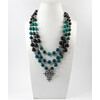 Necklace &quot;Matilda&quot; Chrysocolla, Agate, Turquoise