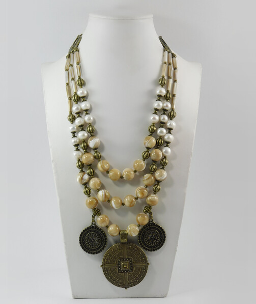 Necklace "Hayley" Mother of pearl, Pearls