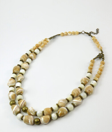 Necklace "Balamutka" Mother of pearl