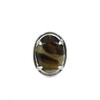 Agate ring 18х20мм, silver