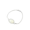 Mother-of-pearl bracelet 18x14mm, silver