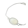 Mother-of-pearl bracelet 18x14mm, silver