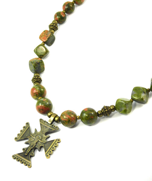 Necklace "Helen" Jasper