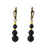 Earrings &quot;Gold of the Carpathians&quot; Shungite press