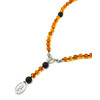 Rosary for prayer, Amber, Lava