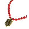 Necklace &quot;Nation&quot; Coral press, Lava