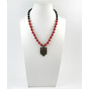 Necklace &quot;Nation&quot; Coral press, Lava