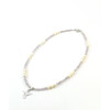 Necklace &quot;Tonality&quot; of Pearls, Kunzite, silver