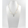 Necklace &quot;Tonality&quot; of Pearls, Kunzite, silver