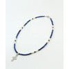 Necklace &quot;Tonality&quot; lapis lazuli, pearls, silver