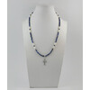 Necklace &quot;Tonality&quot; lapis lazuli, pearls, silver