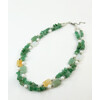 Necklace &quot;May&quot; Agate, Jade