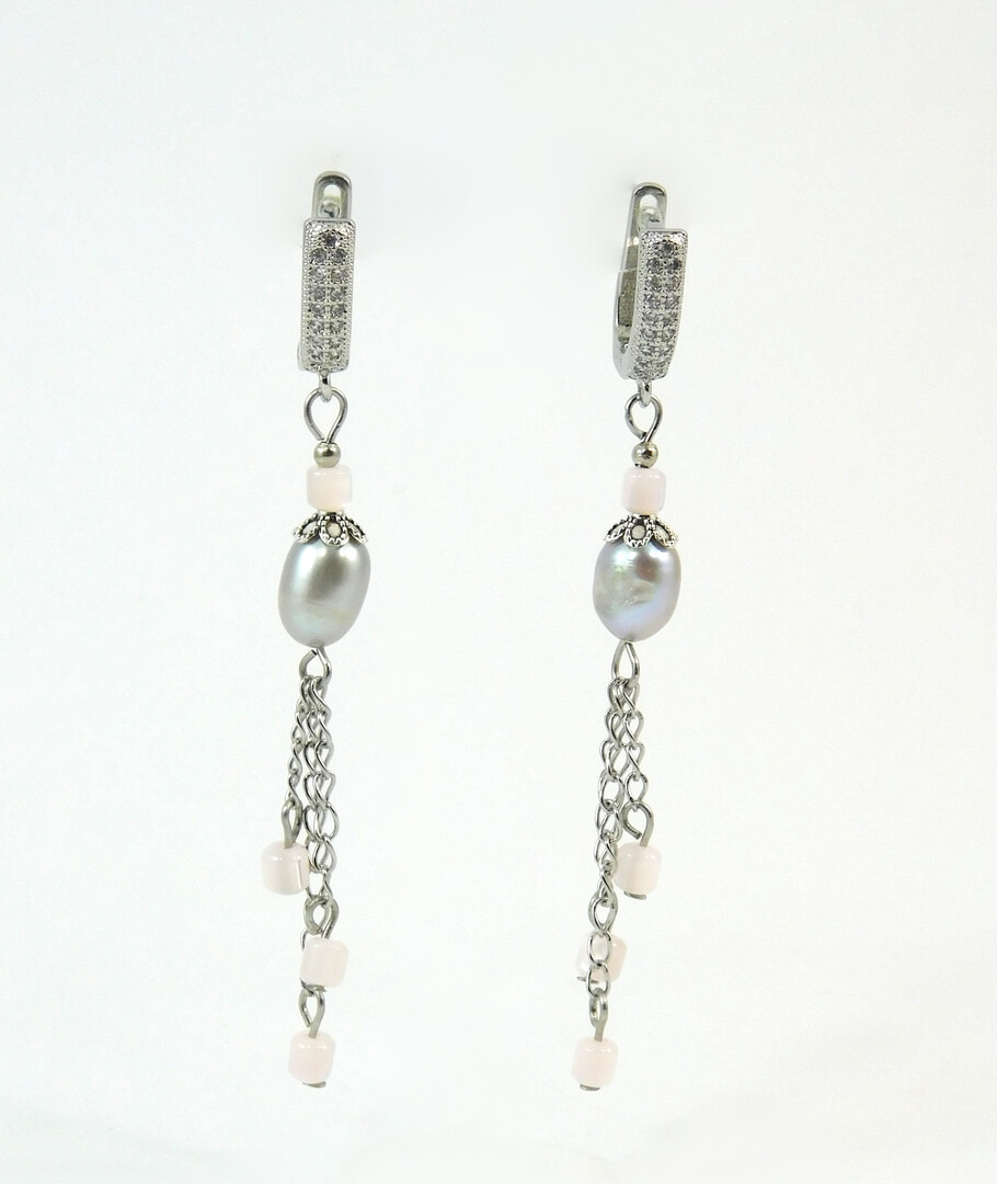 Exclusive earrings Pearls, Mother of pearl