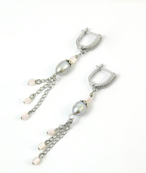 Exclusive earrings Pearls, Mother of pearl