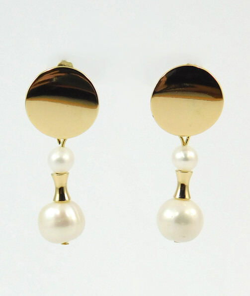 Pearls "Desert Gold" earrings