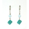 Earrings &quot;Sea Beauty&quot; Aquamarine, Turquoise