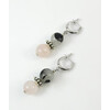 Earrings &quot;Magic of mists&quot; Rutile quartz, Rose quartz