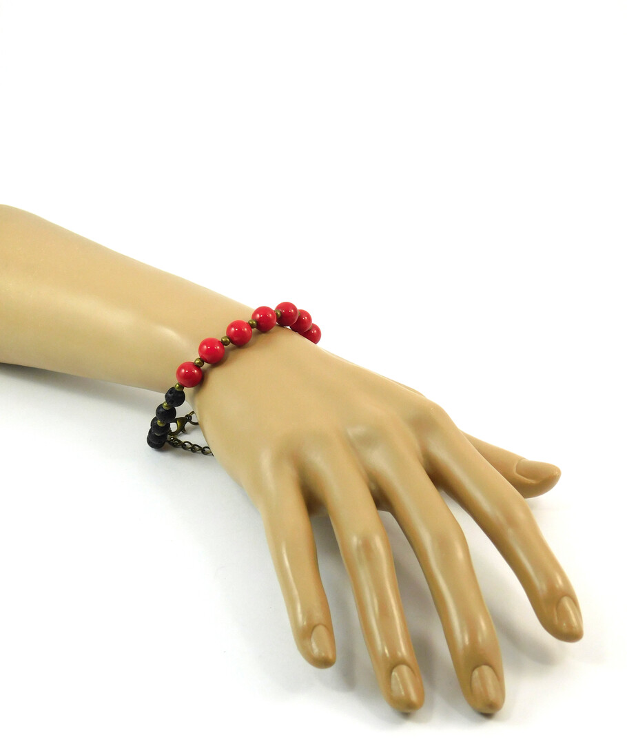 Bracelet "Nation" Lava, Coral press