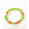 Bracelet &quot;Spring colors&quot; Coral, Cat&#039;s eye