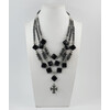 Necklace &quot;Kristen&quot; Agate, Hematite