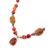 Necklace &quot;Gertrude&quot; Agate, Coral