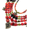 Necklace &quot;Athena&quot; Agate, Coral