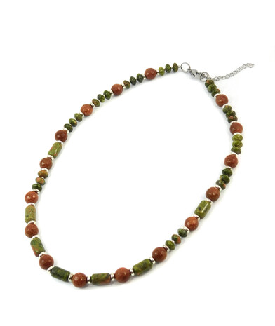 Necklace "Golden Sands" Jasper, Aventurine