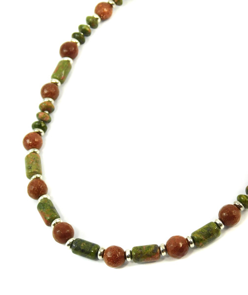 Necklace "Golden Sands" Jasper, Aventurine