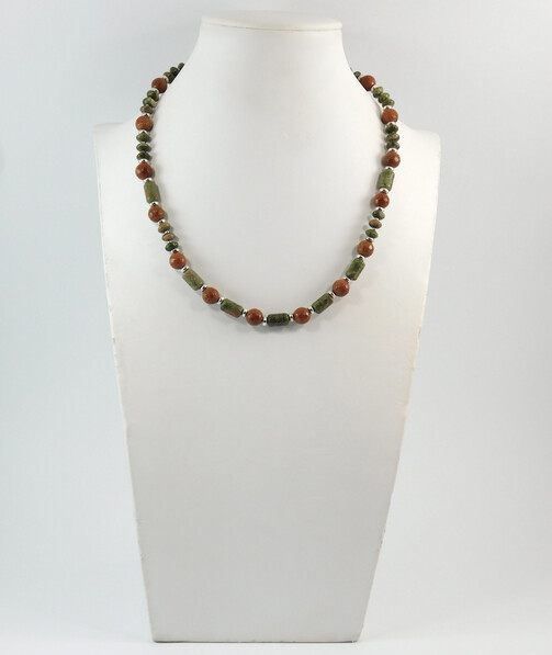 Necklace "Golden Sands" Jasper, Aventurine