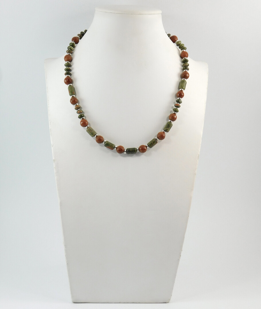 Necklace "Golden Sands" Jasper, Aventurine