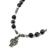 Necklace &quot;Markian&quot; Agate, Hematite, Obsidian