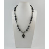 Necklace &quot;Markian&quot; Agate, Hematite, Obsidian