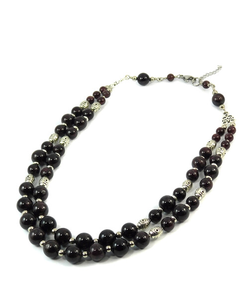 Necklace "Ezra" Garnet